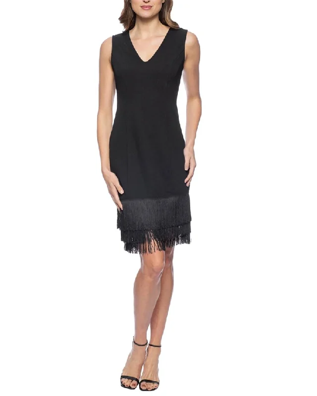 Marina Sleeveless Solid Mini Dress Elegant Silk Mini Dress