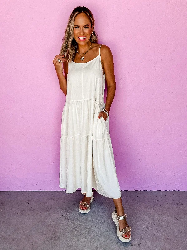 Just A Feeling Camisole Maxi Dress Trendy Maxi Dress with Straps