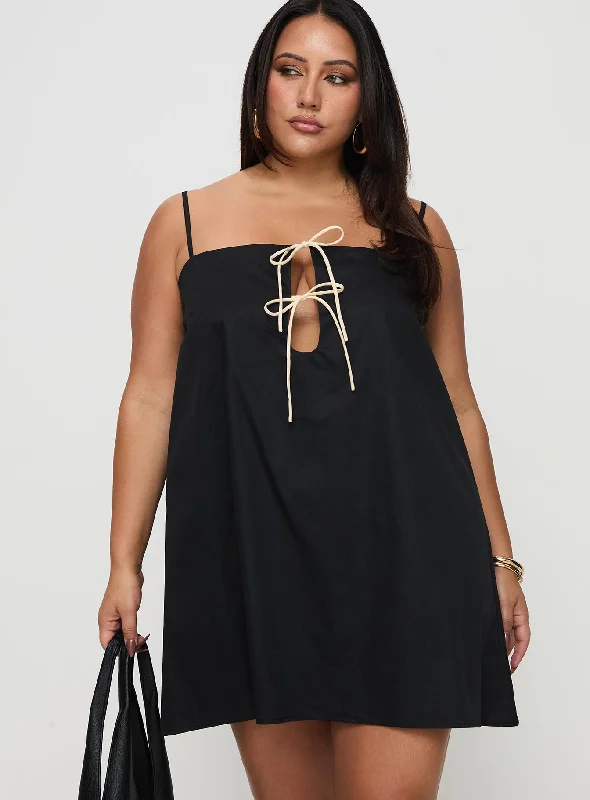 Belong Together Mini Dress Black Curve Chic Sleeveless Mini Dress