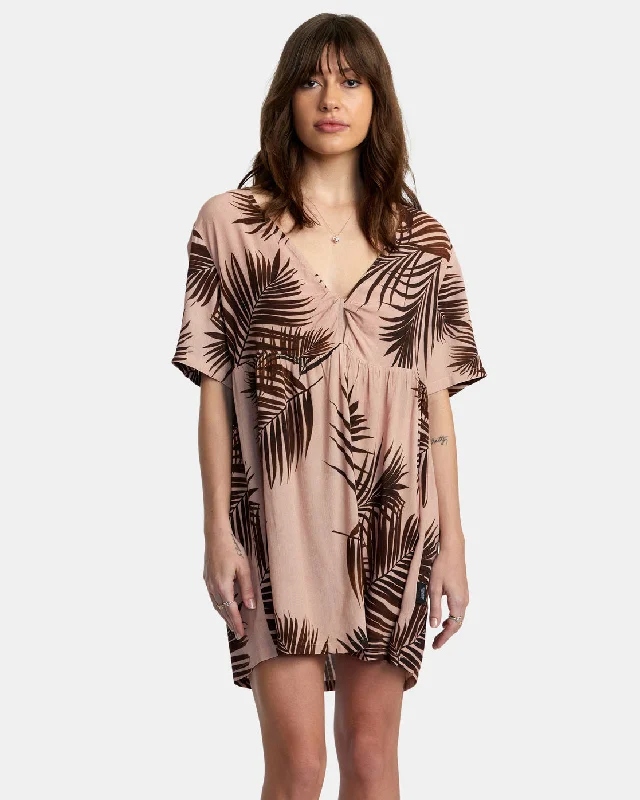 Dante Mini Dress - Nude Chic Bohemian Mini Dress