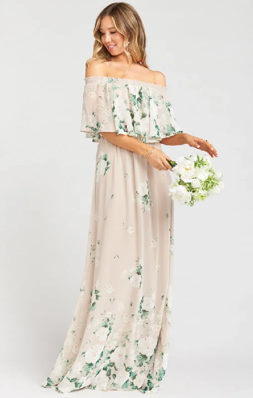 Hacienda Maxi Dress ~ Bouquet Toss Trendy Maxi Dress with Straps