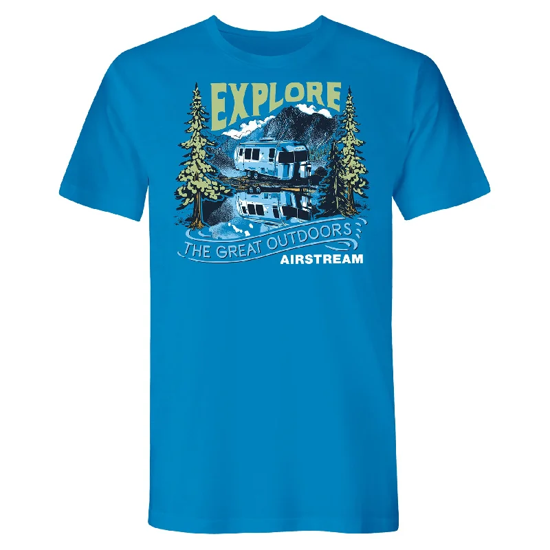 Airstream Explore the Great Outdoors T-Shirt Nylon Fabric Polyester Fabric Spandex Fabric