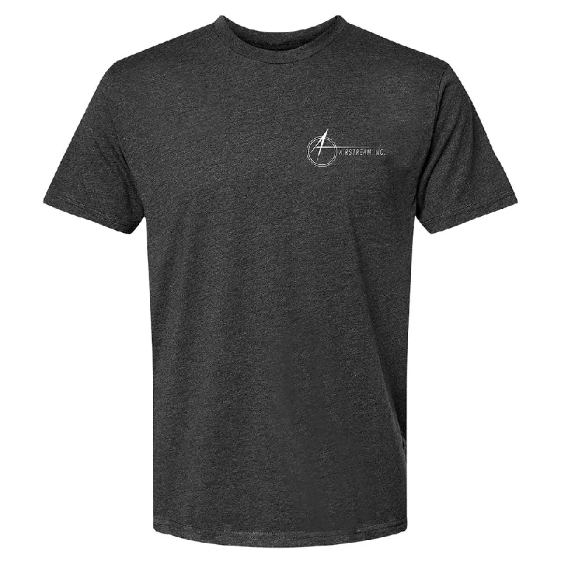 Airstream Space A Unisex Crew Neck T-Shirt Ribbed T-Shirt High Neck Heavyweight