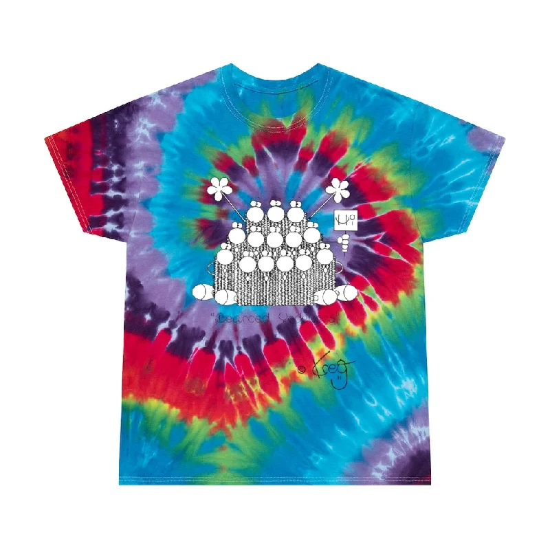 Bearded Yodelers,Tie-Dye Tee, Spiral Iron Safe Non-Iron Wrinkle Free