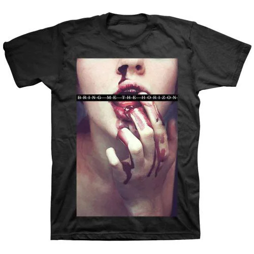 BRING ME THE HORIZON Attractive T-Shirt, Blood Lust Zippered Front Buttoned Front Snap Front