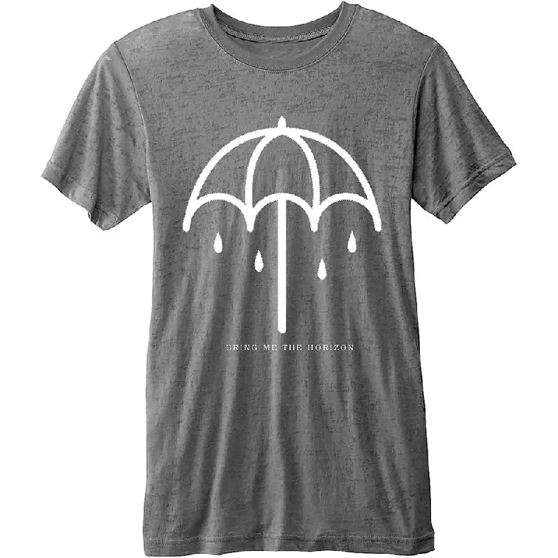 BRING ME THE HORIZON Attractive T-Shirt, Umbrella Collared Crew Neck Turtle Neck