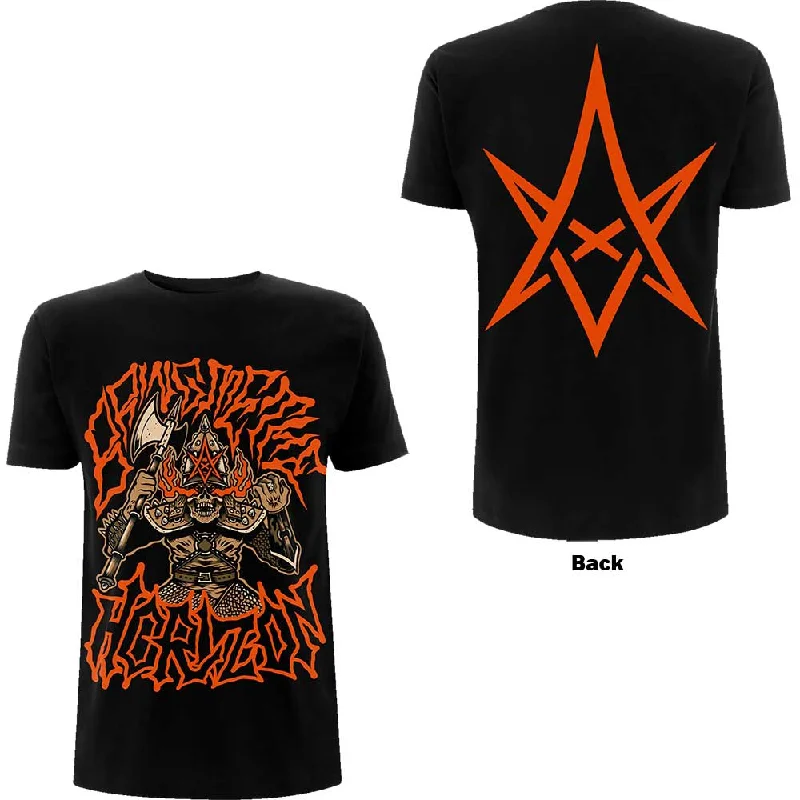 BRING ME THE HORIZON Attractive T-Shirt, Warrior Print Jacquard Patchwork