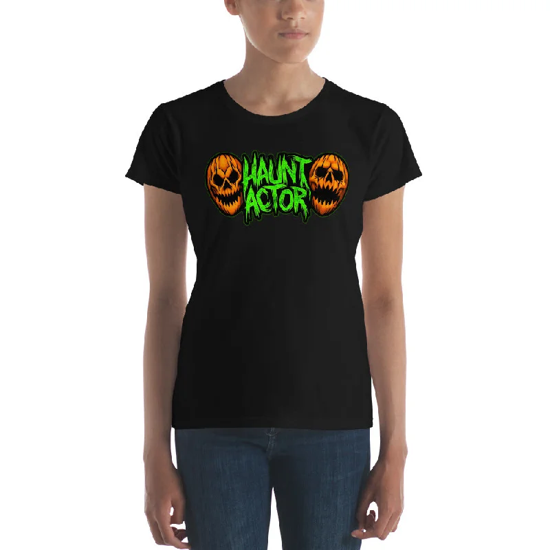 Haunt Actor Women's short sleeve t-shirt Fitted T-Shirt Seamless Stretchy