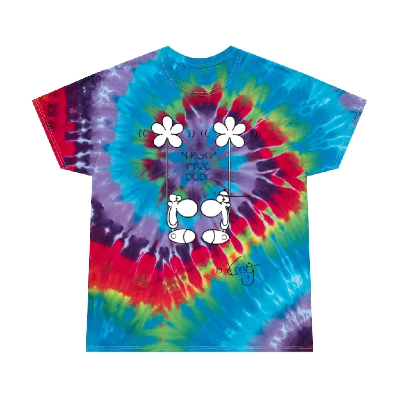 HIGH FIVE,Tie-Dye Tee, Spiral Solid Print Embellished