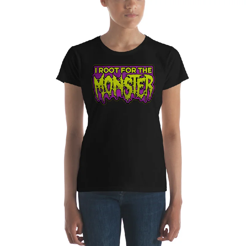 I Root for the Monster Women's short sleeve t-shirt Fashionable Trendy Casual