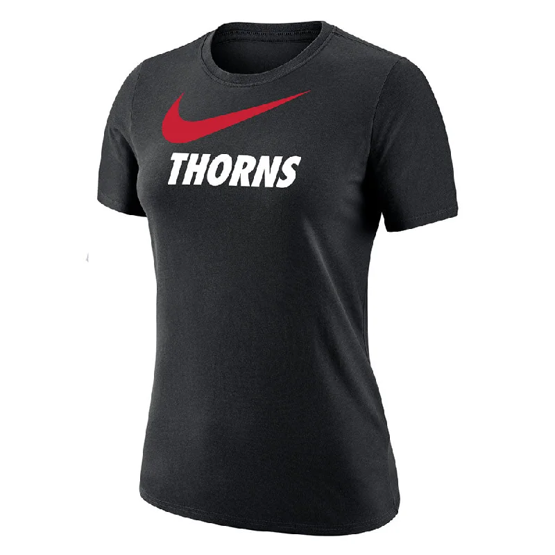 Portland Thorns Women's Swoosh Tee Basic T-Shirt Crew Neck Short Sleeve