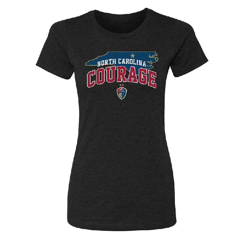 North Carolina Courage Women's Outline Tee Chenille Brocade Lace