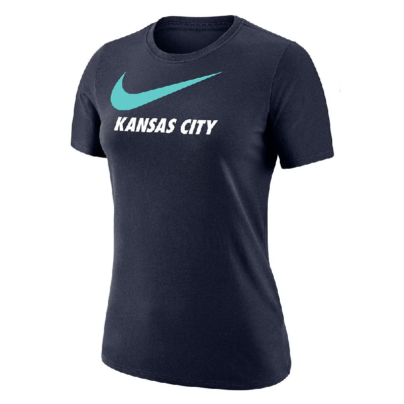 Kansas City Women's Swoosh Tee Print Jacquard Patchwork