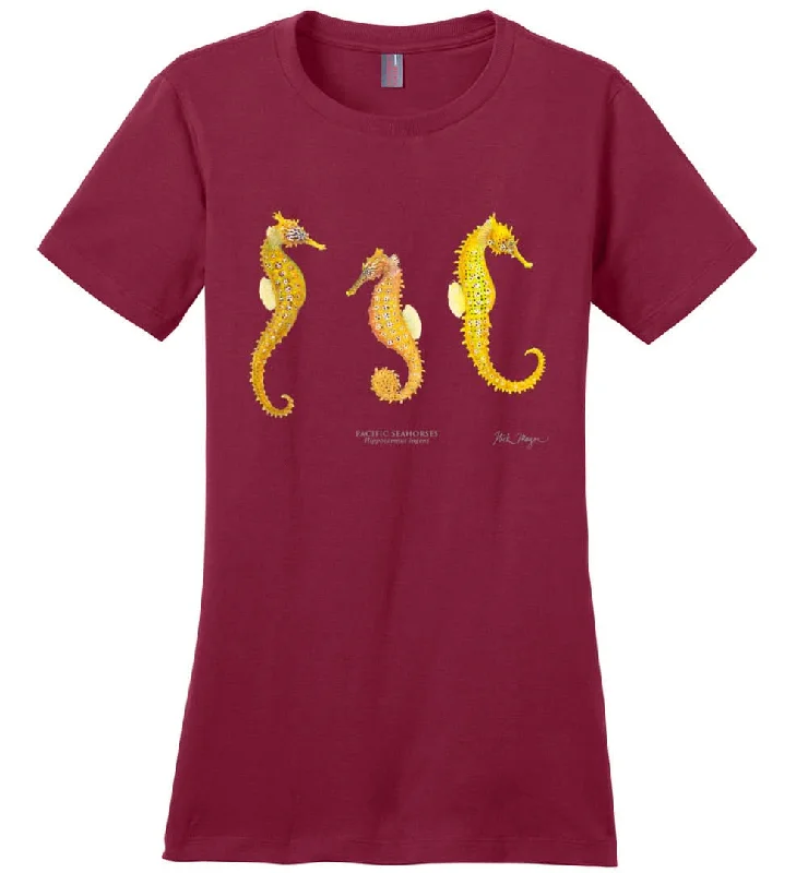 Pacific Seahorses Women's Tee Casual Formal Business