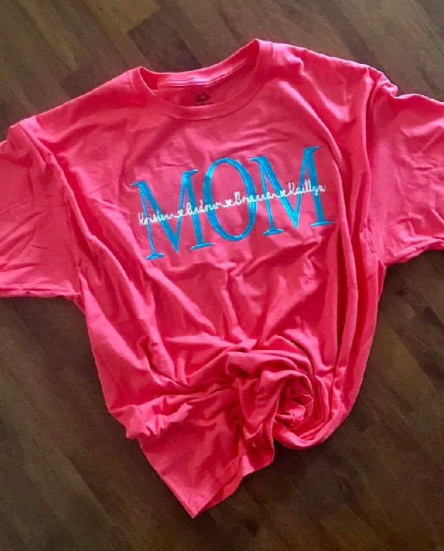 Personalized Tee (Mom, Nana, Grandma, Mamaw, Nanaw, ) Fully Customizable! Chenille Blend Fleece Blend Nylon Blend