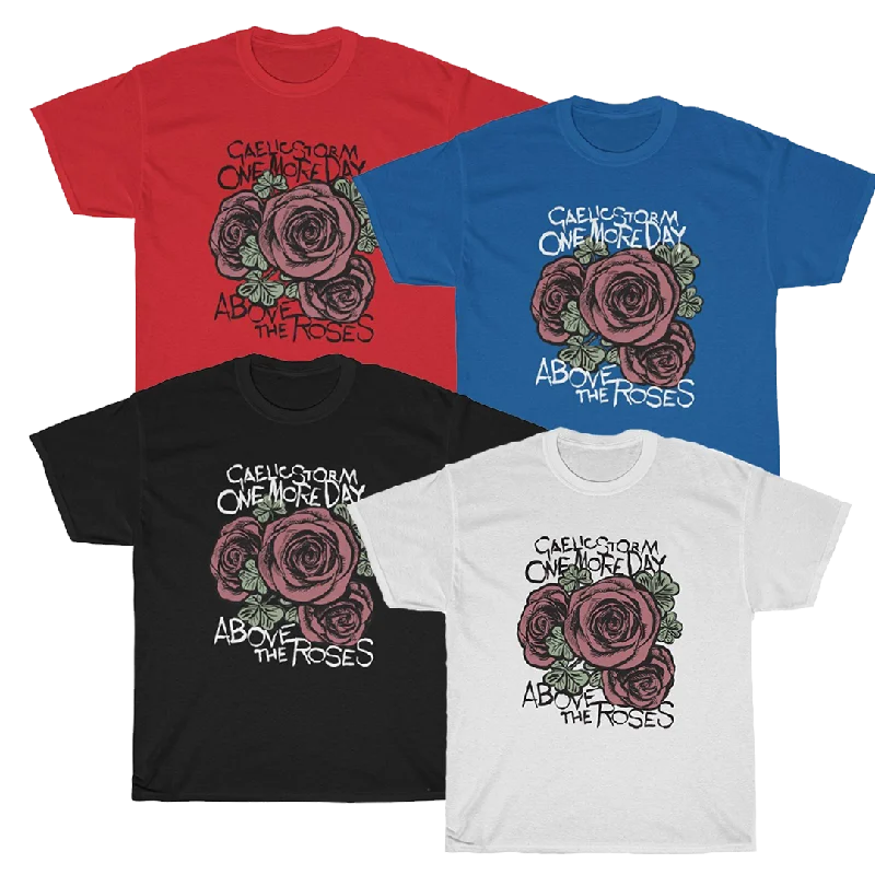 ROSES AND SHAMROCKS Unisex Heavy Cotton Tee Spandex Blend Rayon Blend Denim Blend