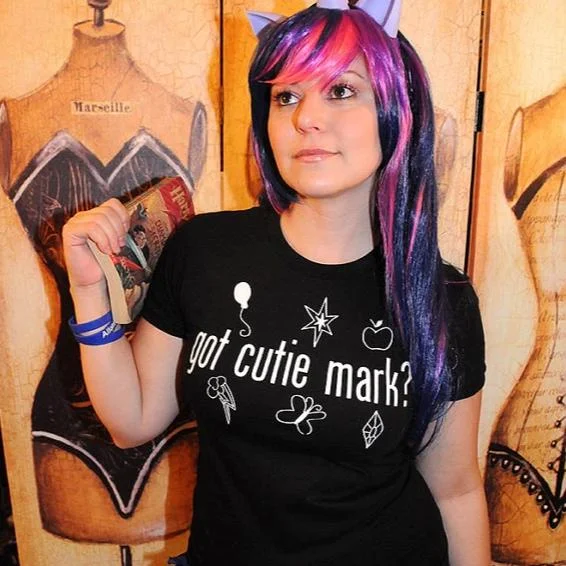 GOT CUTIE MARK? Women/Junior Fitted T-Shirt Ribbed T-Shirt High Neck Heavyweight