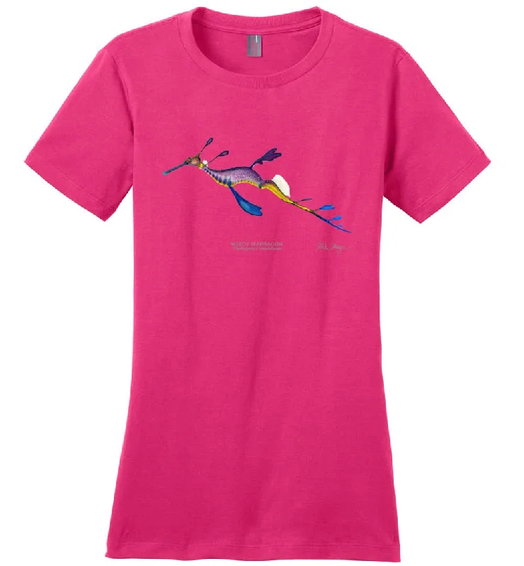 Weedy Seadragon Womens Tee Boxy Fit Fitted Loose