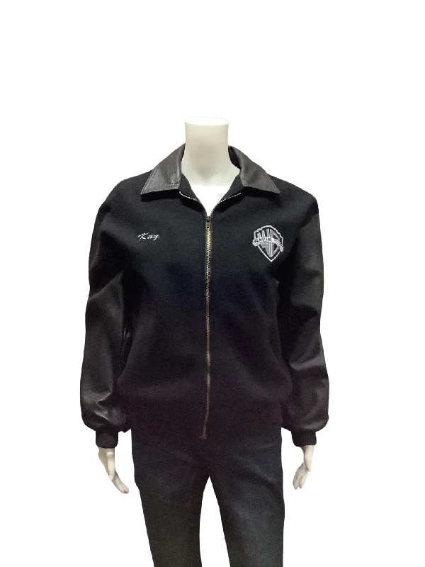 i/d Warner Bros. Women's Jacket Black Size: S/P Print Jacket Jacquard Jacket Embroidered Jacket