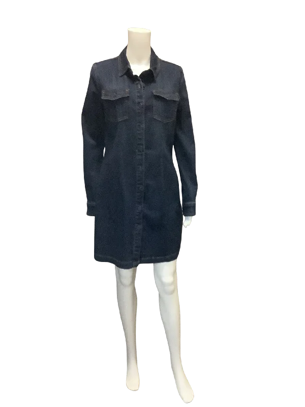 KUT Women's Jacket Denim Blue Size: M Jacket Blazer Coat