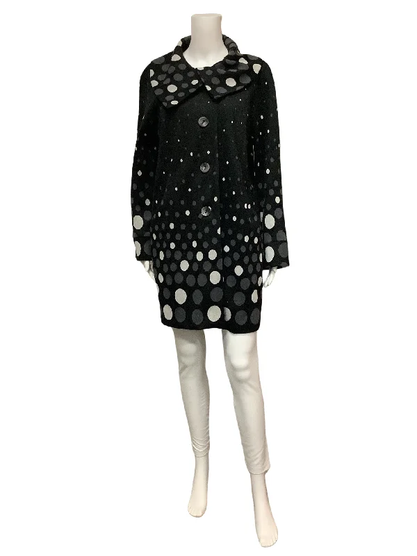 Michael Tyler Women's Jacket Polka Dot Size: S/P Lace Jacket Ribbed Jacket Sequined Jacket