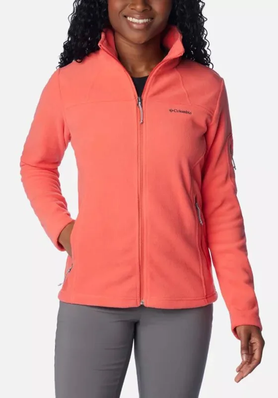 Columbia Womens Fast Trek™ II Fleece Jacket, Faded Peach Satin Jacket Silk Jacket Chiffon Jacket