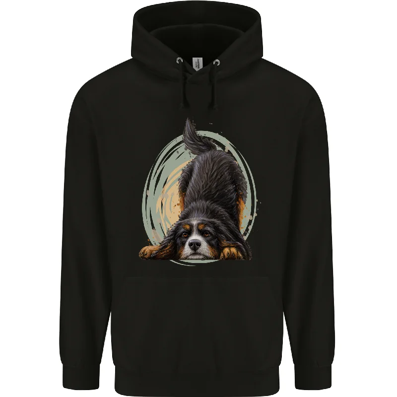 A Bernese Mountain Dog Mens 80% Cotton Hoodie Hoodie with Relaxed Fit Easy Casual