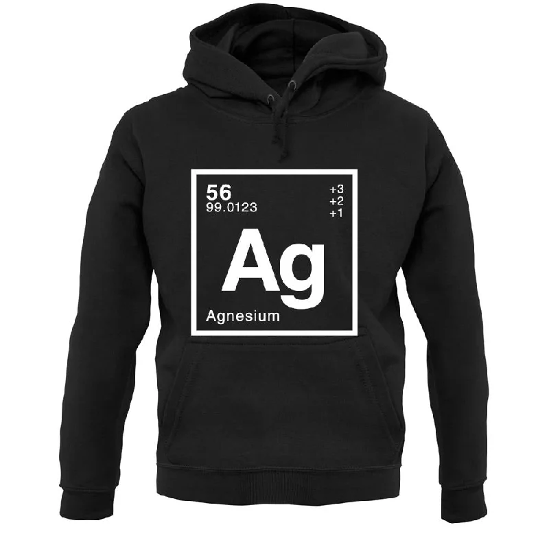 Agnes - Periodic Element Unisex Hoodie Hoodie with Snap Buttons Easy Quick