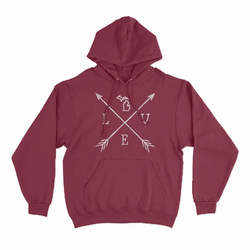 Arrows - Unisex Hooded Sweatshirt Hoodie Jacket Zipper Layering