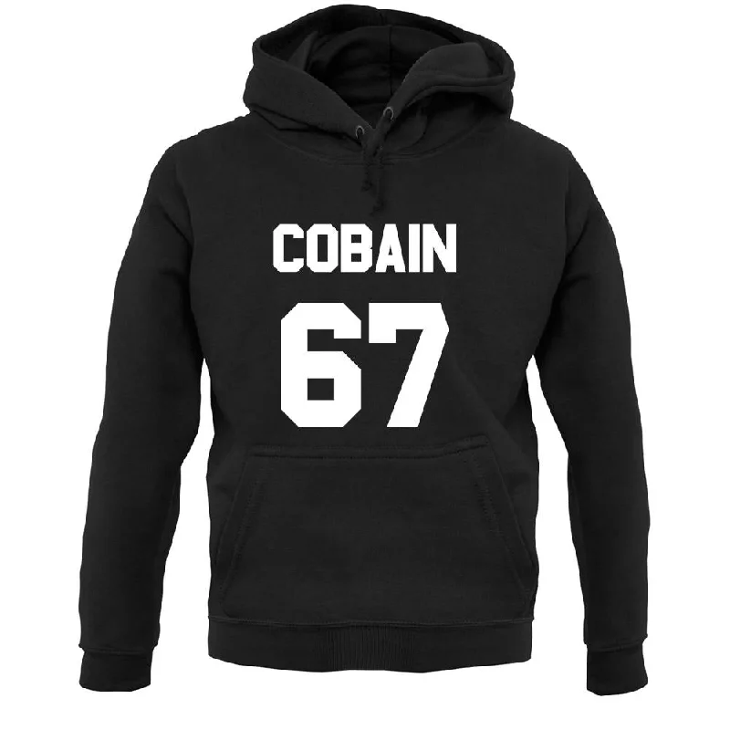 Cobain 67 Unisex Hoodie Hoodie with Slit Hem Functional Movement