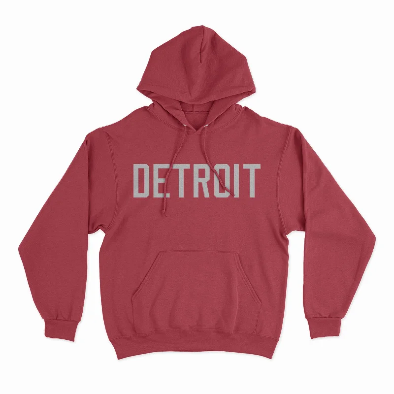 Detroit - Unisex Hooded Sweatshirt Hoodie with Ribbed Cuffs Snug Fit Comfort