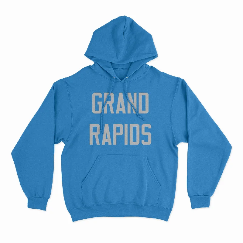 Grand Rapids - Unisex Hooded Sweatshirt Hoodie with Hem Lace Feminine Delicate