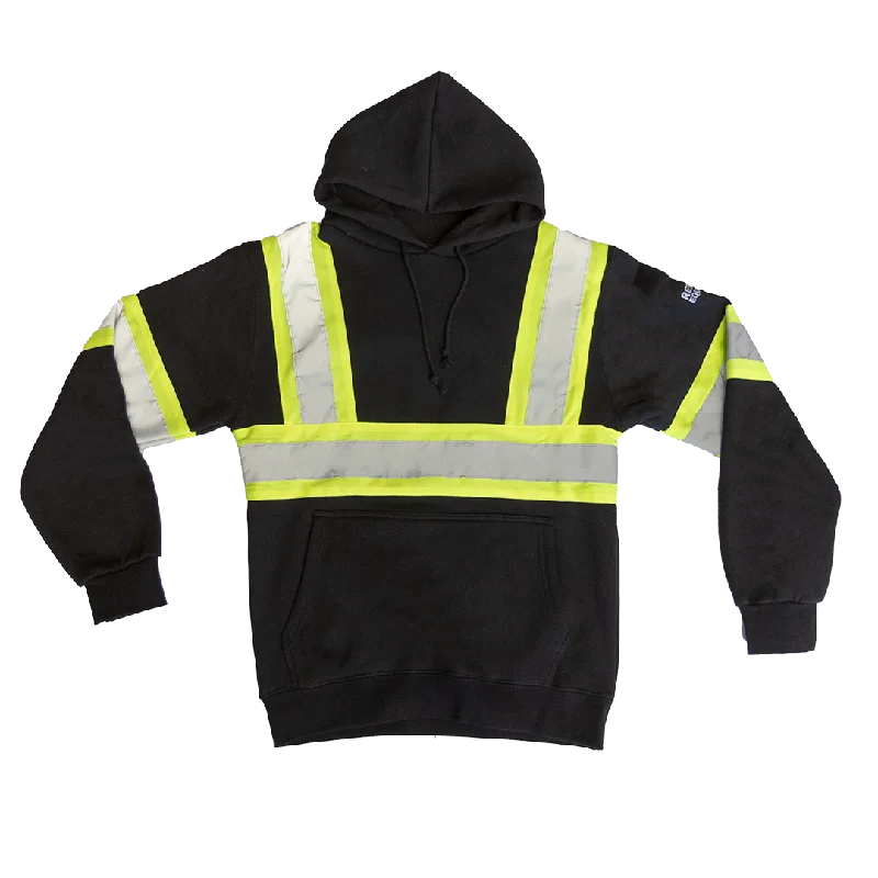 Unisex Hi-Vis Hoodie Hoodie with Patch Decorative Personalized