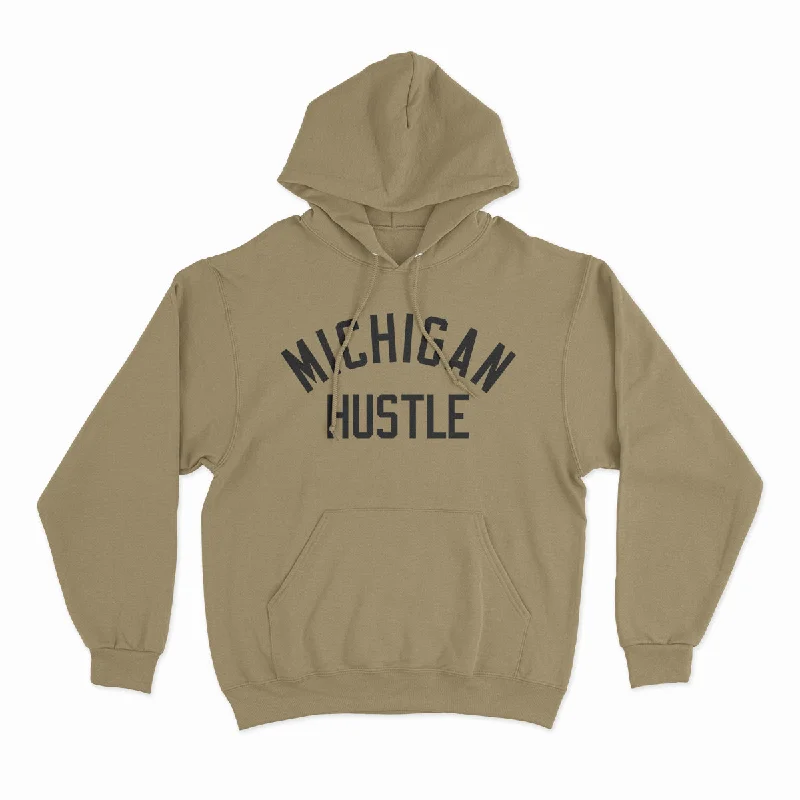 Hustle - Unisex Hooded Sweatshirt Hoodie with Hem Ribbing Snug Secure