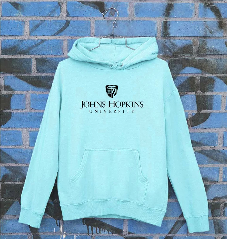 johns hopkins university Unisex Hoodie for Men/Women Hoodie with Back Slit Movement Comfort