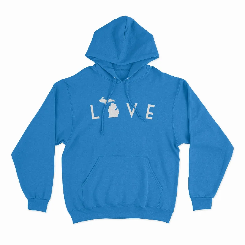 Love Arc - Unisex Hooded Sweatshirt Hoodie with Hem Detail Decorative Unique