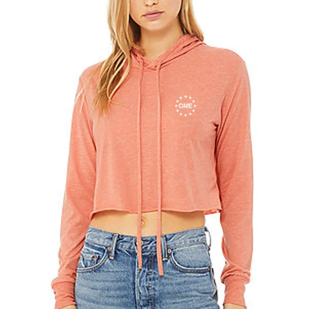 ON1E Women's Lightweight Crop Hoodie Hoodie with Cropped Fit Short Trendy