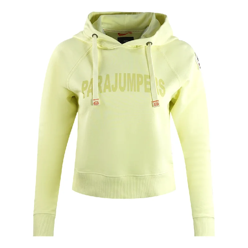 Parajumpers Hoody Brand Logo Tender Yelow Hoodie Zip Hoodie Drawstring Kangaroo Pocket