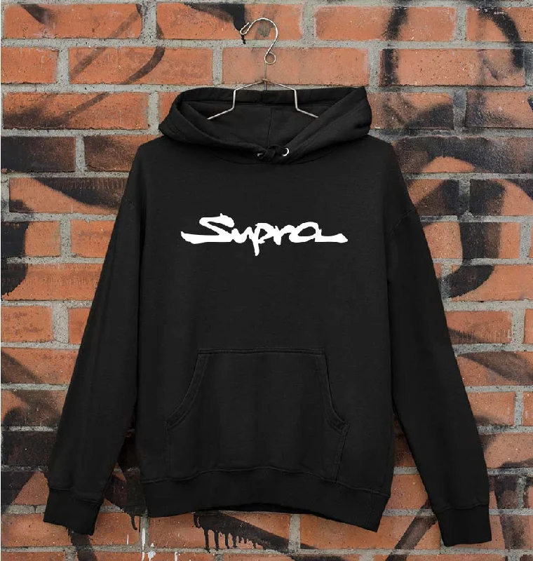 Supra Unisex Hoodie for Men/Women Hoodie with Exposed Zipper Edgy Industrial