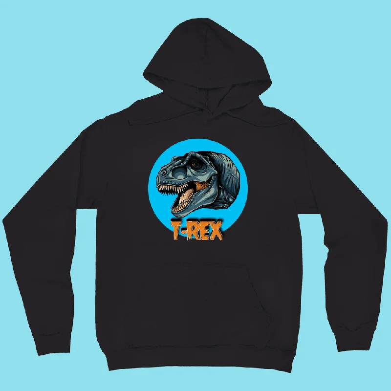 Women T-Rex Head Hoodie Hoodie with Applique Textured Unique