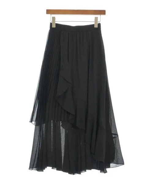 LUGIVA Long/Maxi length skirts ribbed skirt waist