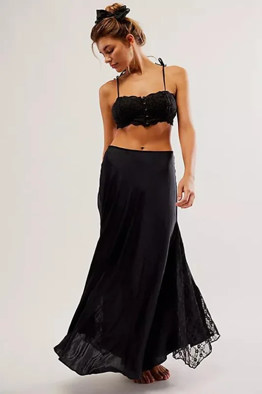 Free People Make You Mine Half Slip Skirt ribbed skirt waist