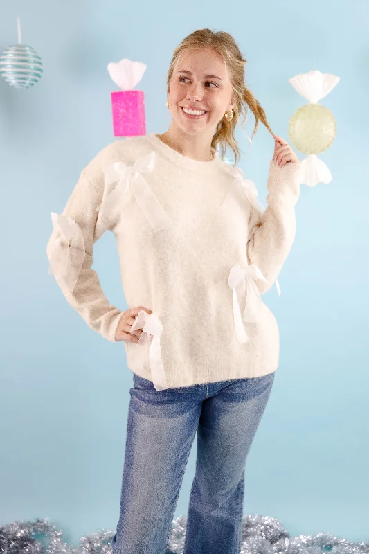 Dreamy Days Sweater Embroidered Appliqued Beaded
