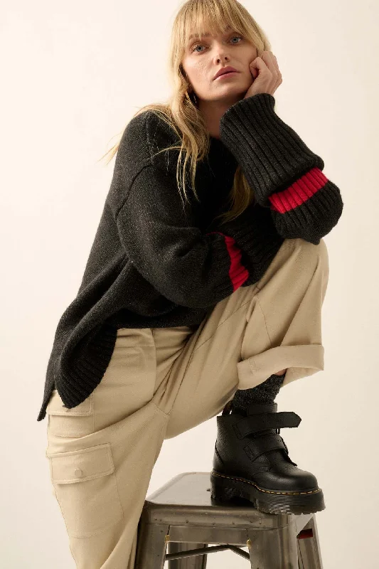 Off the Cuff Turned Cuff Sweater Casual Formal Business