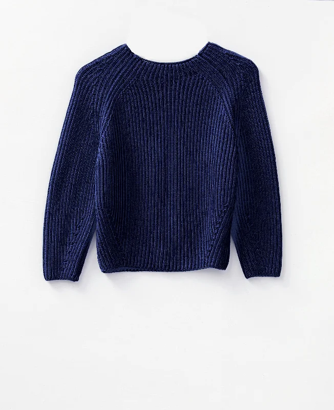 The Claife Organic Cotton Fisherman Rib Sweater in French Navy Lace Blend Ribbed Blend Corduroy Blend The Claife Organic Cotton Fisherman Rib Sweater in French Navy Lace Blend Ribbed Blend Corduroy Blend