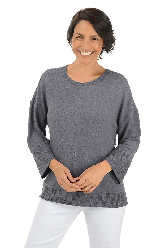 Cozy Fleece High-Low Sweater Fleece Sweater Nylon Polyester