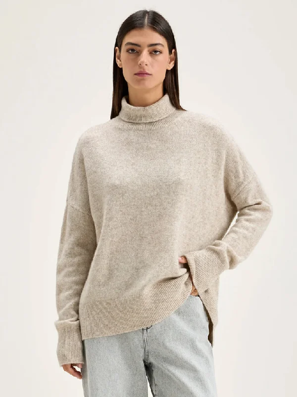 Bellerose Ganzi Oversize Sweater in Oyster Elegant Classic Vintage