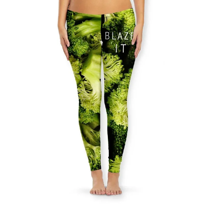 Broccoli Women's Leggings Fashionable Printed Legging Pants