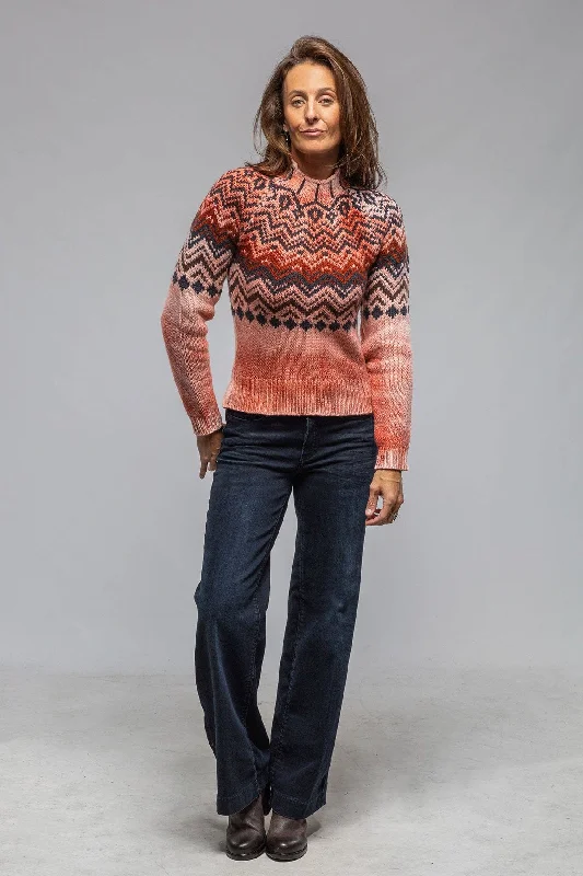 Cabin Sweater In Rust Iron Safe Non-Iron Wrinkle Free