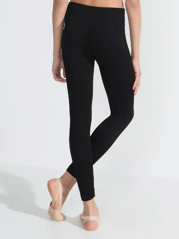 CAPEZIO 11377W RIB LEGGING Trendy Sweat-Wicking Workout Leggings